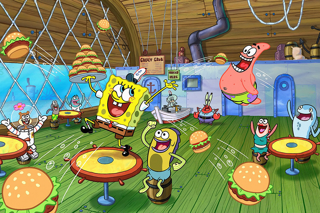 SpongeBob SquarePants (1/5) Animated Series Canvas Poster