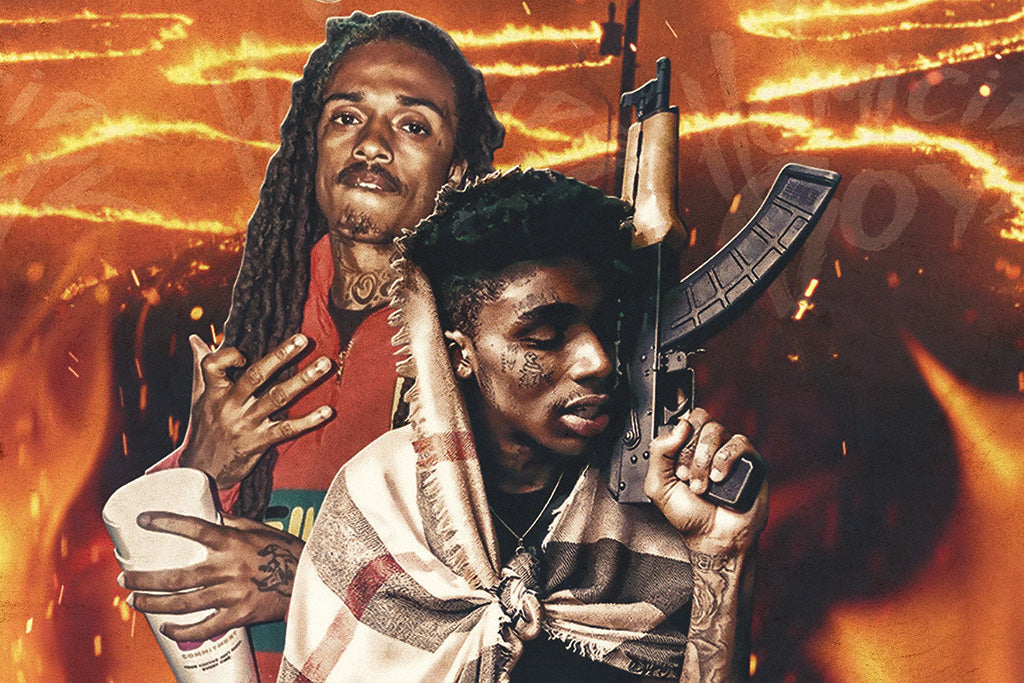 Lil Dude & Goonew Rapper Canvas Poster