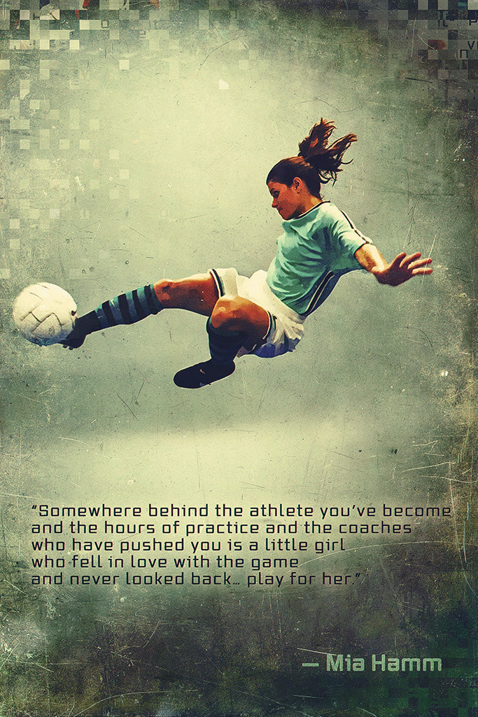 Mia Hamm Quotes Canvas Poster
