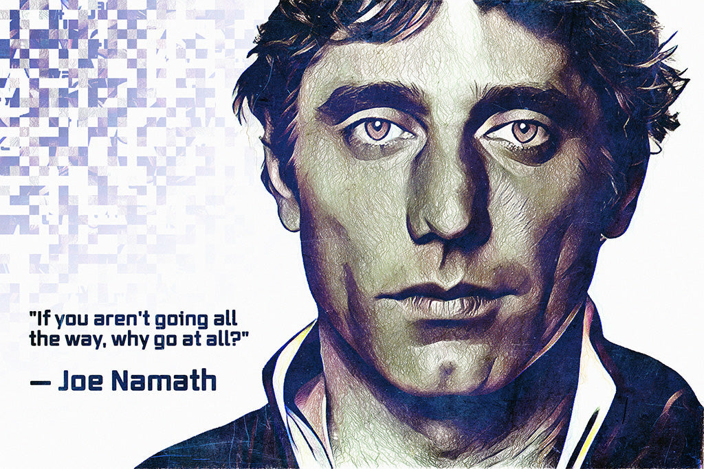 Joe Namath Quotes Canvas Poster