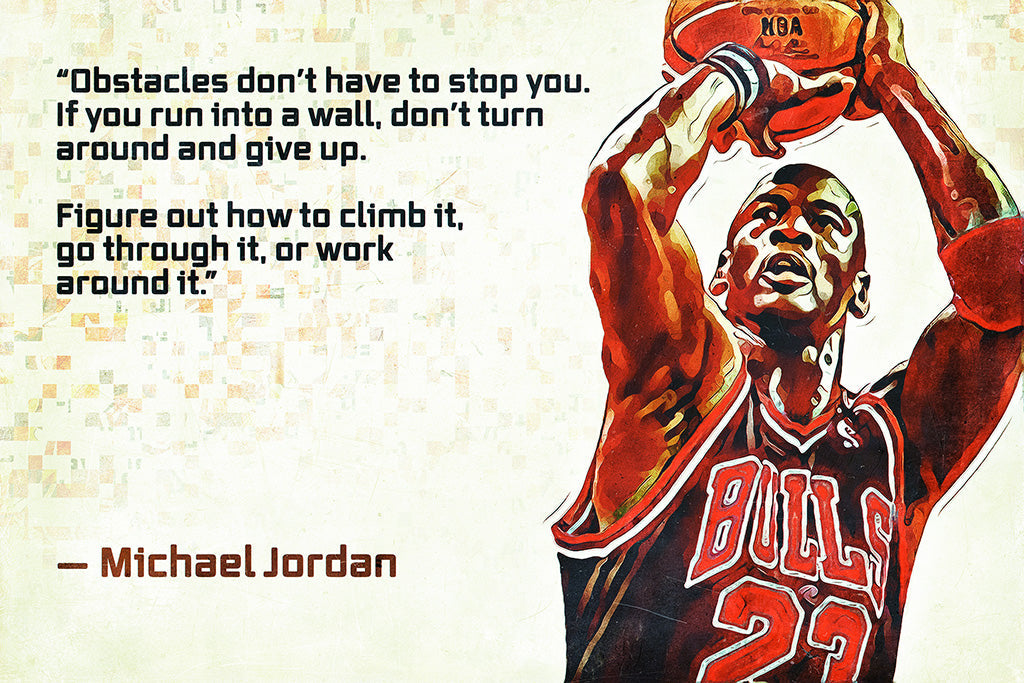 Michael Jordan Quotes Canvas Poster