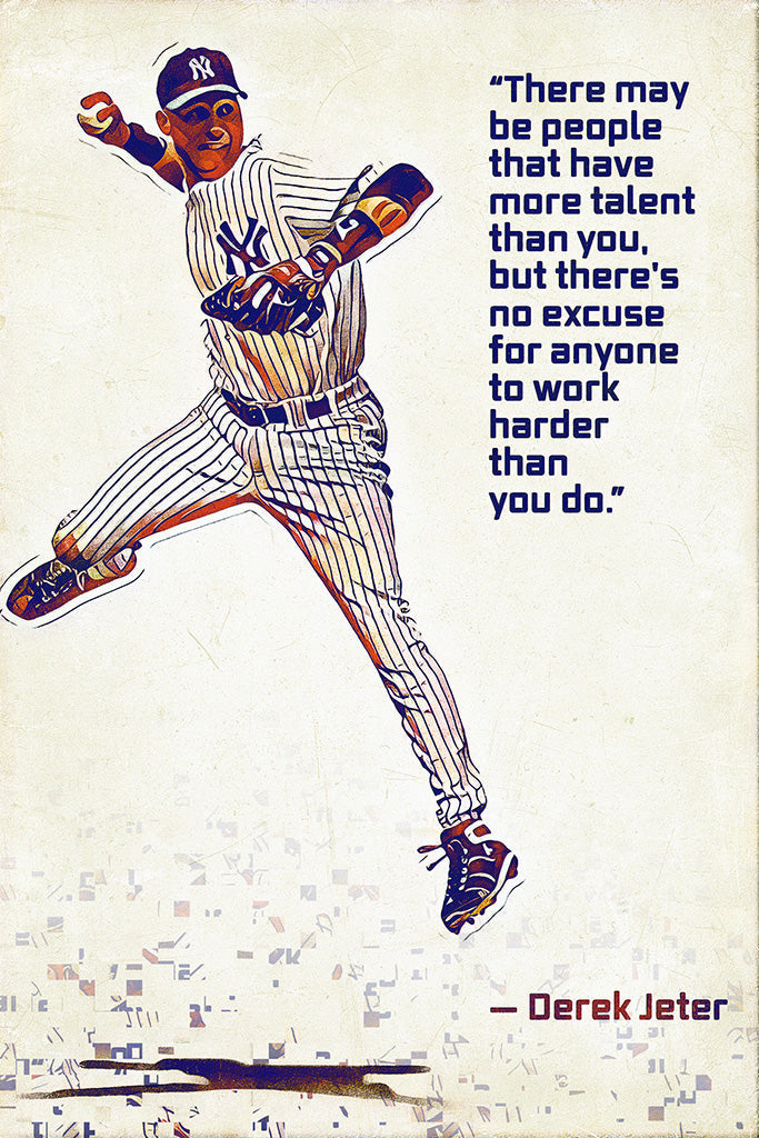 Derek Jeter Quotes Canvas Poster