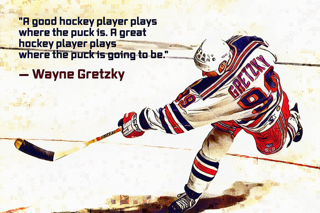 Wayne Gretzky Quotes Canvas Poster