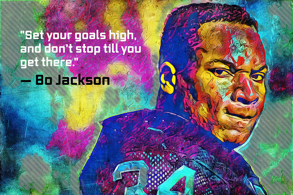 Bo Jackson Quotes Canvas Poster