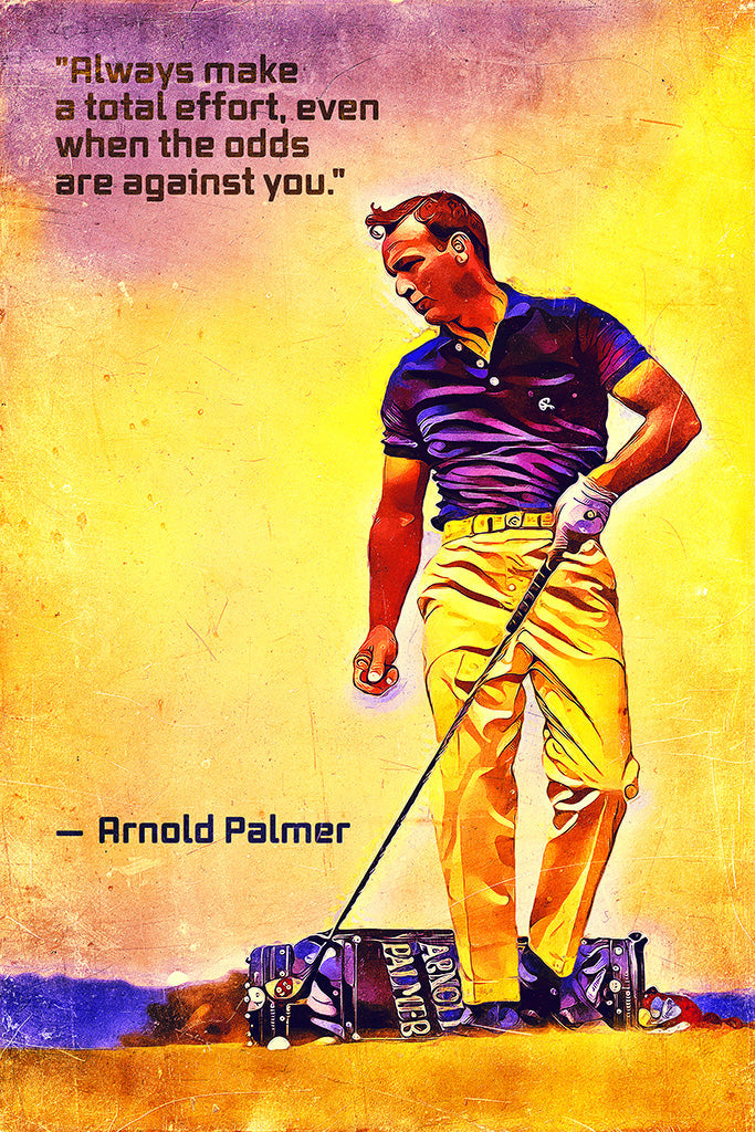 Arnold Palmer Quotes Canvas Poster