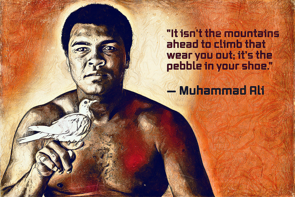 Muhammad Ali Quotes Canvas Poster