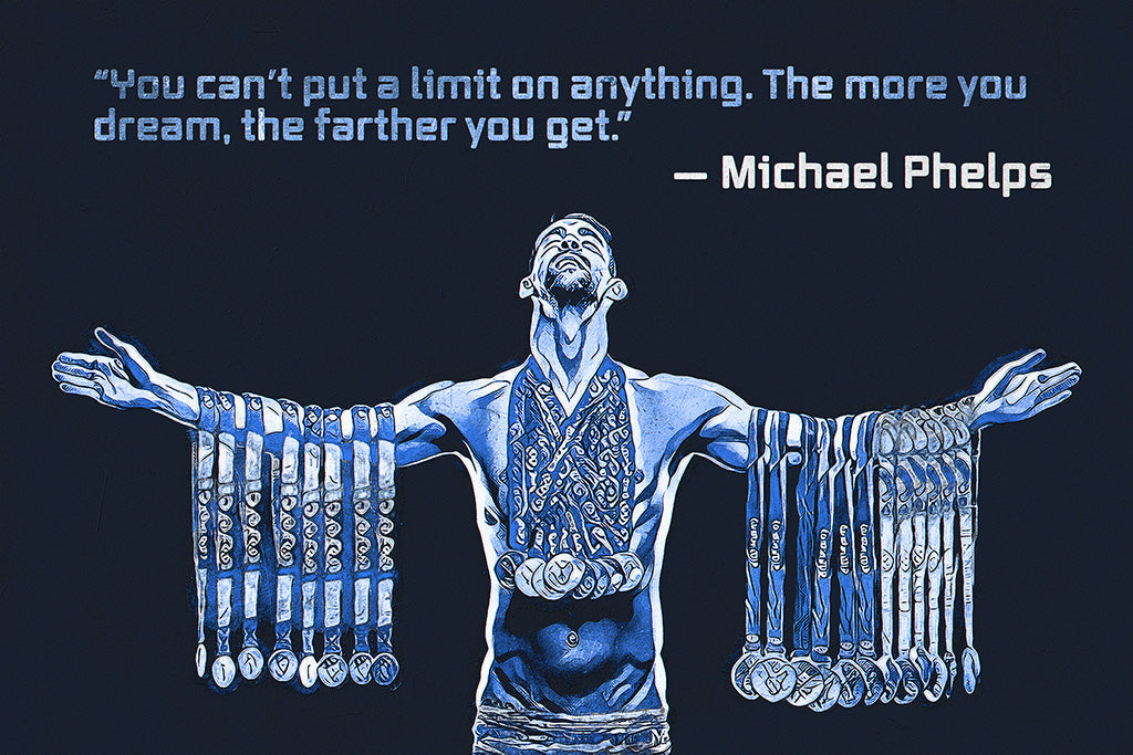 Michael Phelps Quotes Canvas Poster