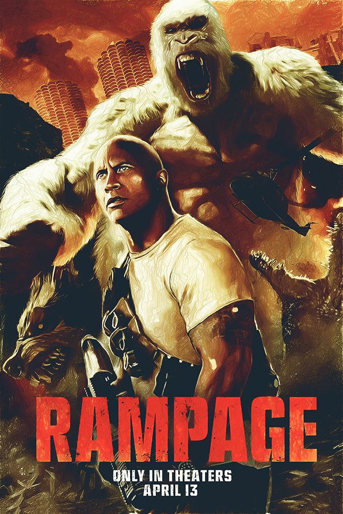 Rampage Film Canvas Poster