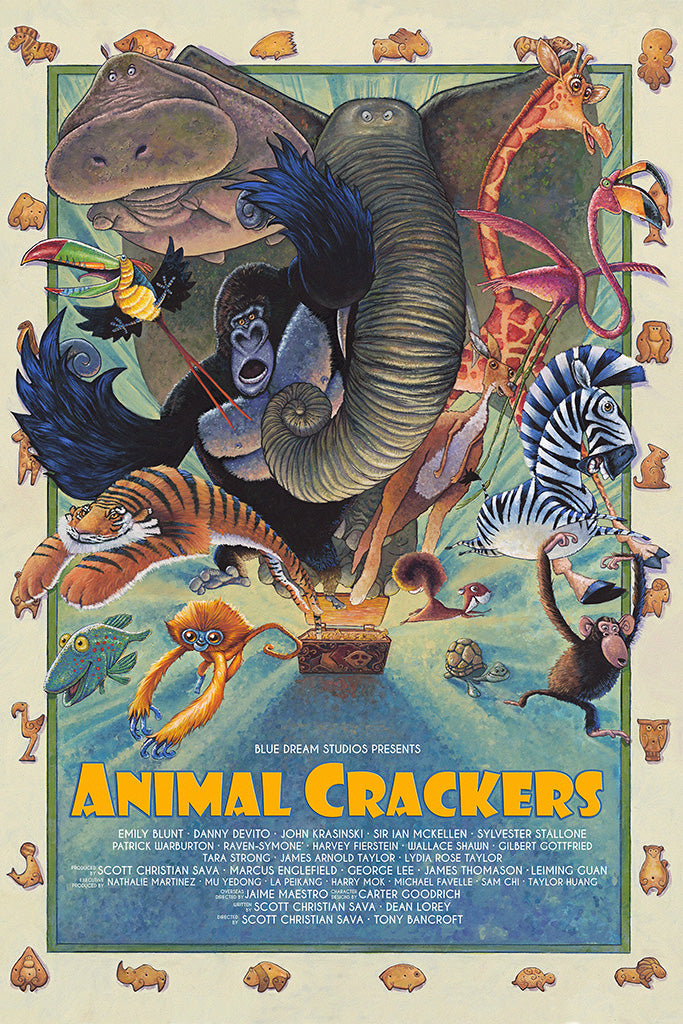 Animal Crackers Canvas Poster