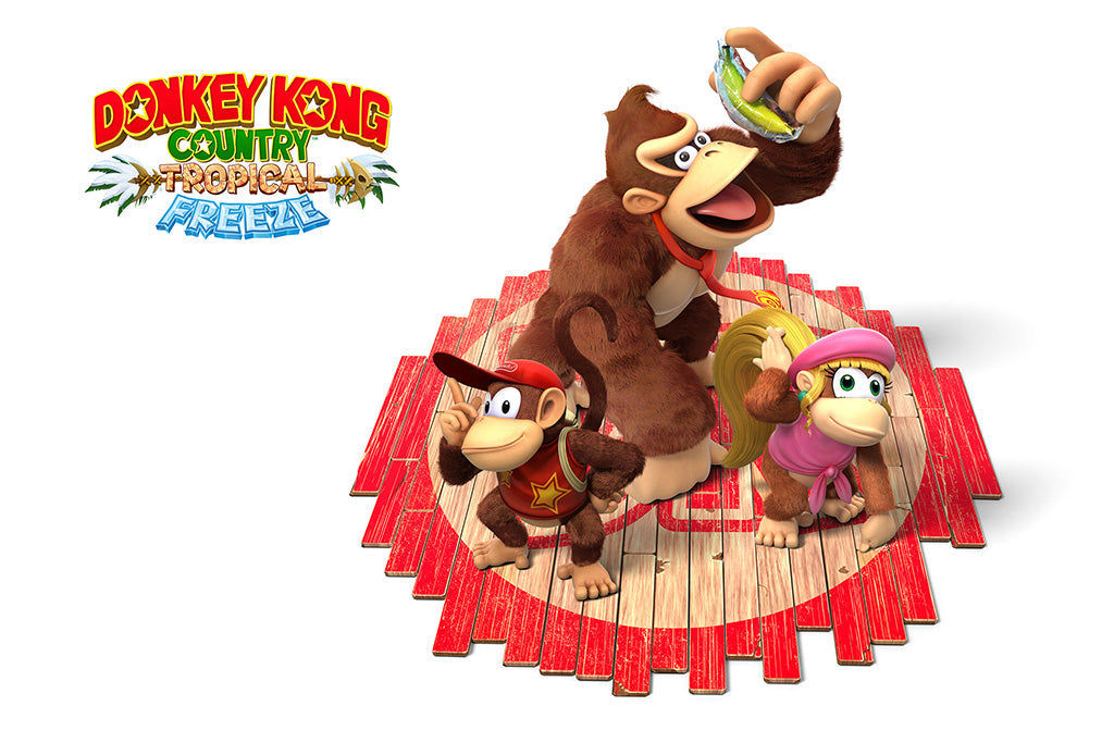 Donkey Kong Country Tropical Freeze Game Canvas Poster