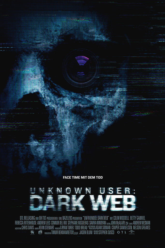 Unfriended Dark Web Canvas Poster