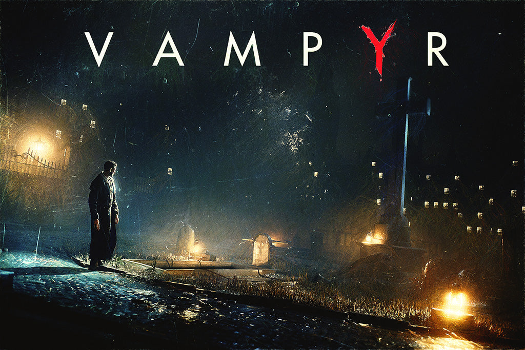 Vampyr 2018 Game Canvas Poster