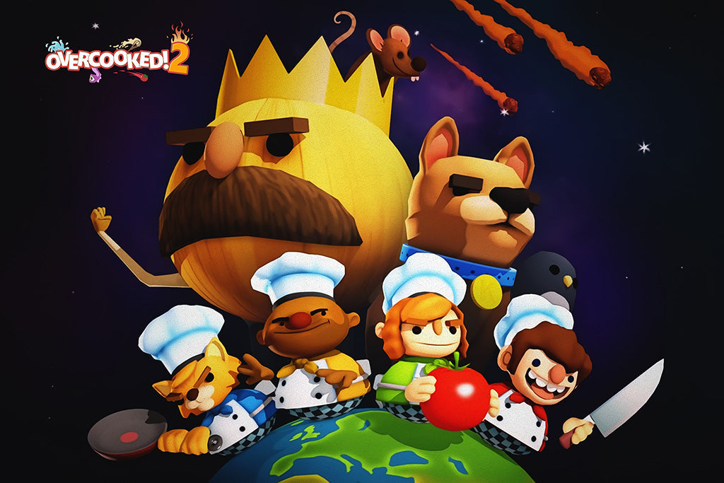 Overcooked 2 Game Canvas Poster