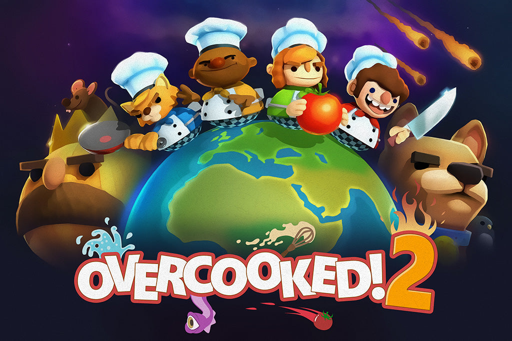 Overcooked 2 2018 Game Canvas Poster