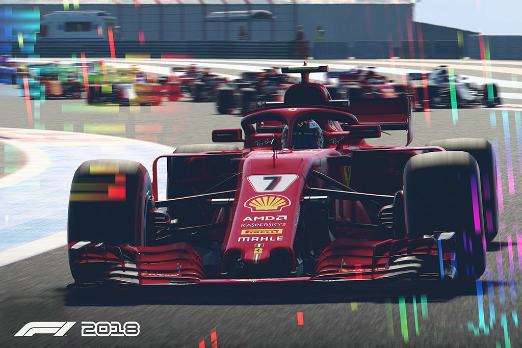 F1 Game Canvas Poster