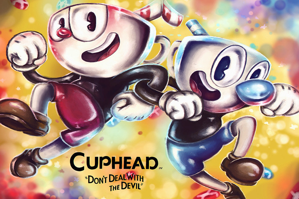 Cuphead Canvas Poster