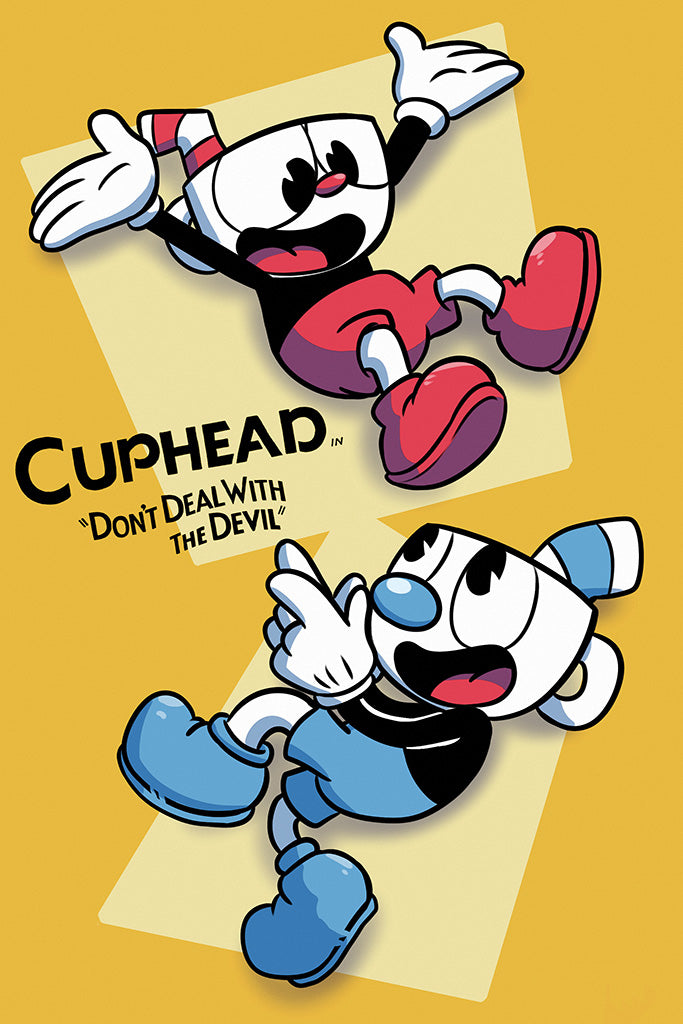 Cuphead Game Canvas Poster
