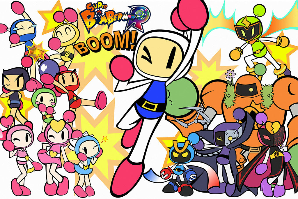 Super Bomberman R Canvas Poster