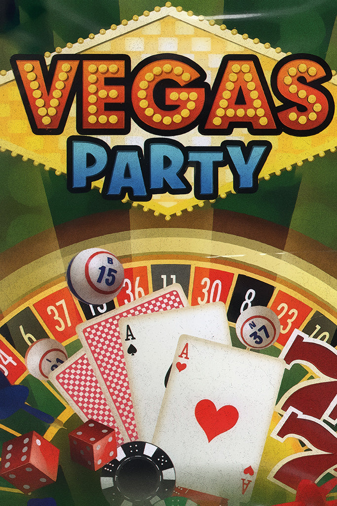 Vegas Party Canvas Poster