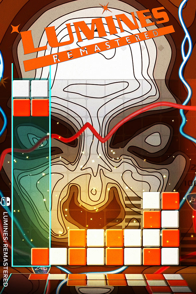Lumines Remastered Game Canvas Poster