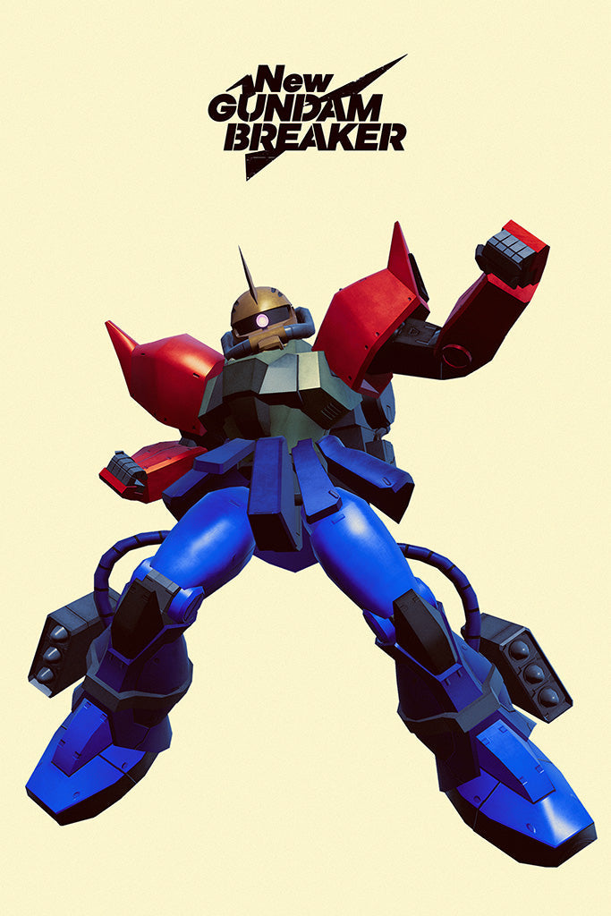 New Gundam Breaker Game Canvas Poster