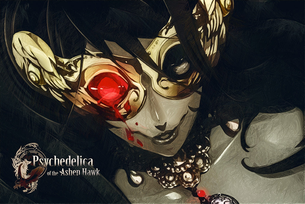 Psychedelica of the Ashen Hawk Game Canvas Poster