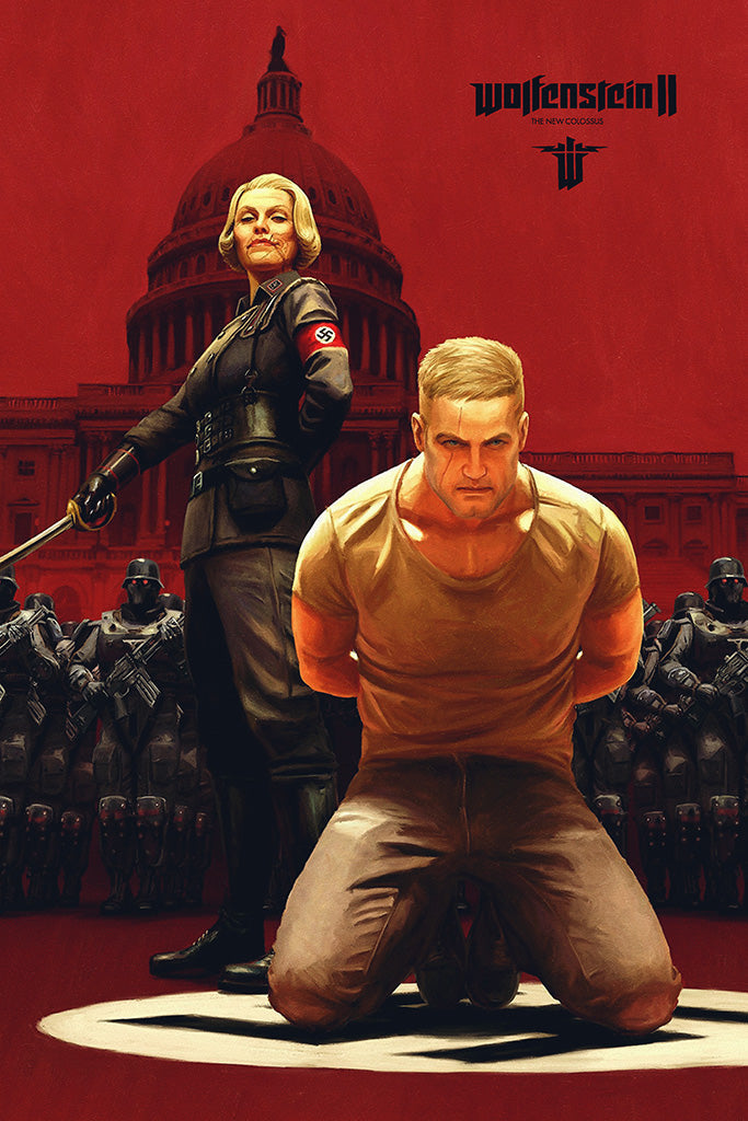 Game Wolfenstein II The New Colossus Canvas Poster