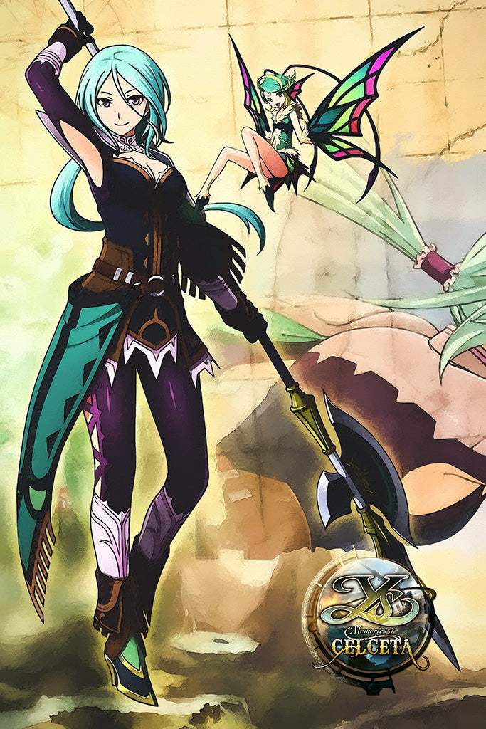 Ys Memories of Celceta Game Canvas Poster