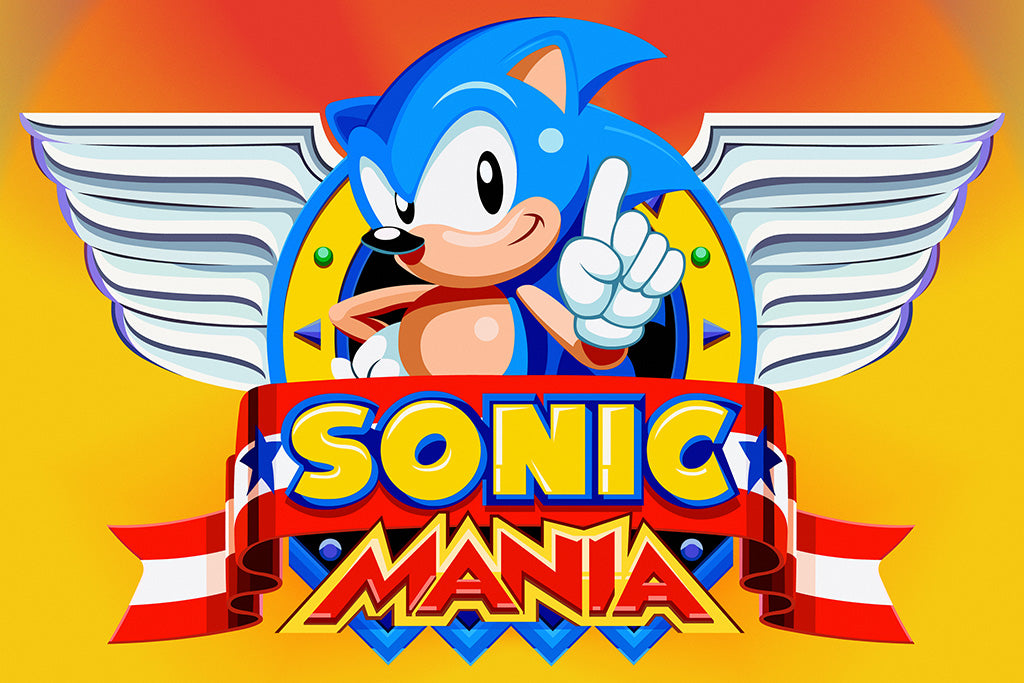 Sonic Mania Plus Game Canvas Poster