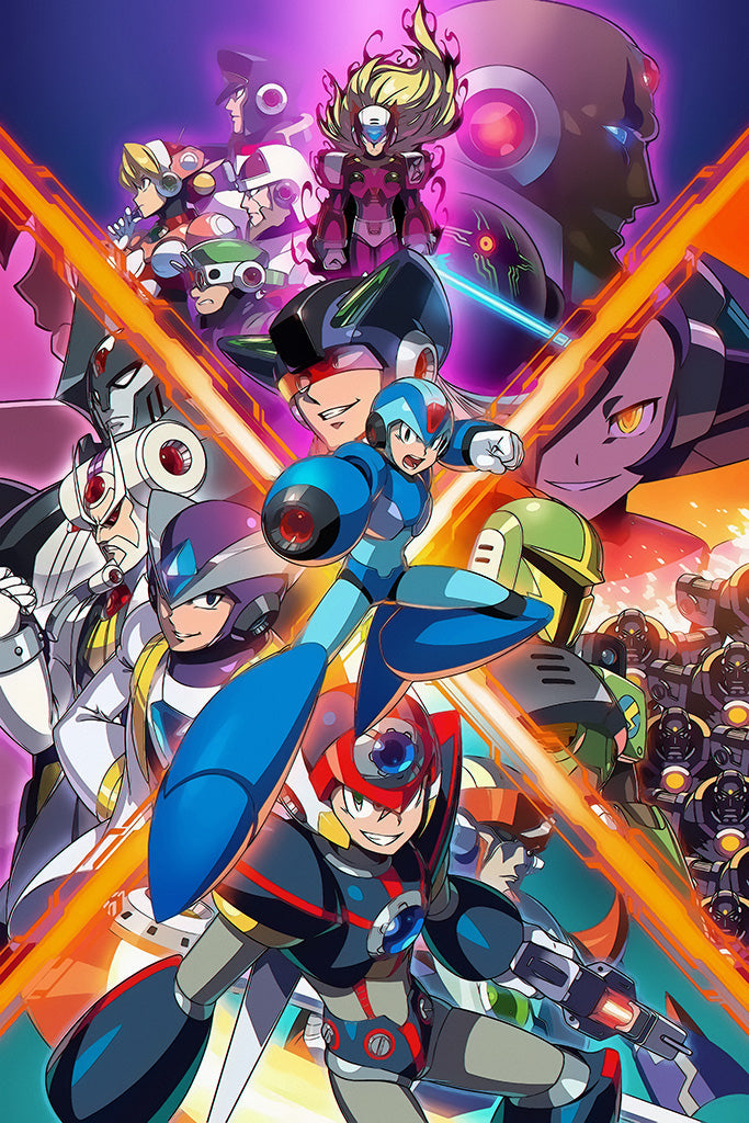 Mega Man X Legacy Collection 1 + 2 Canvas Poster
