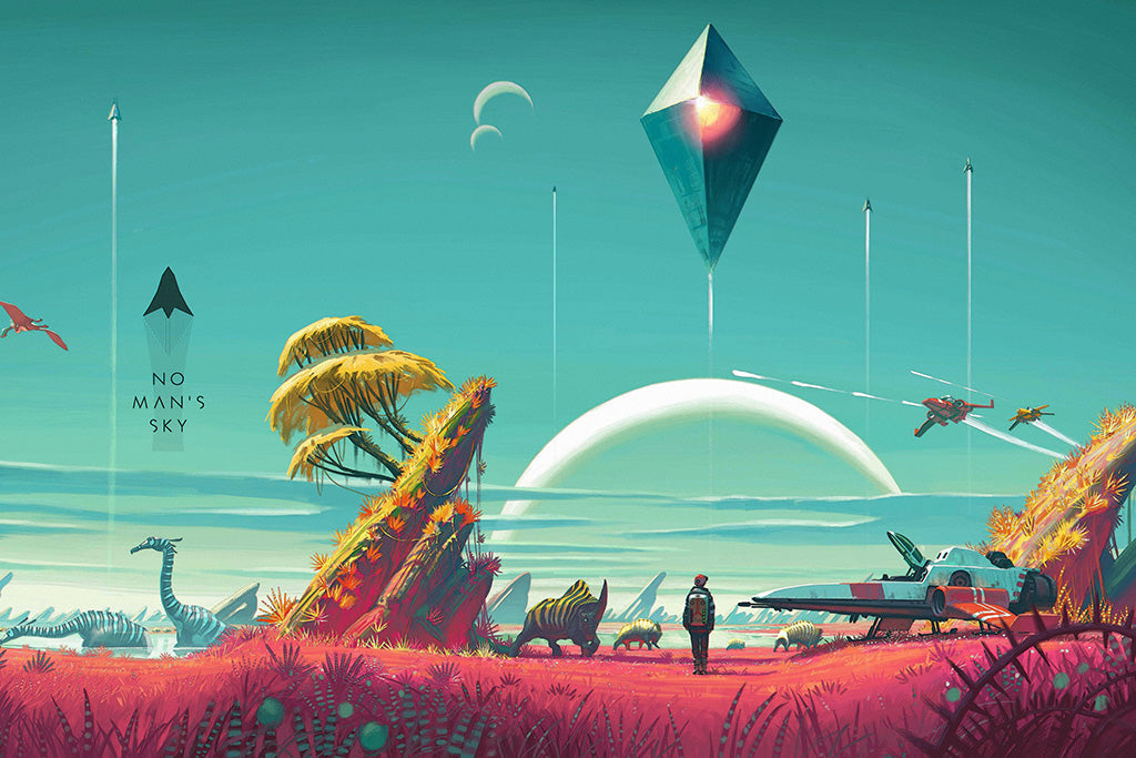 No Man's Sky Game Canvas Poster