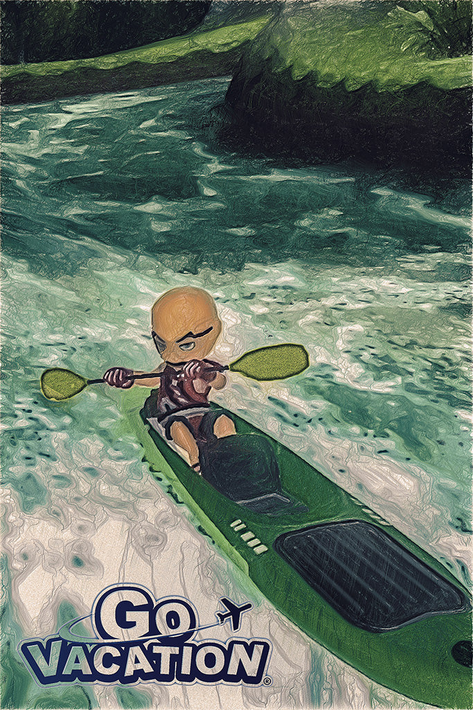Go Vacation Game Canvas Poster