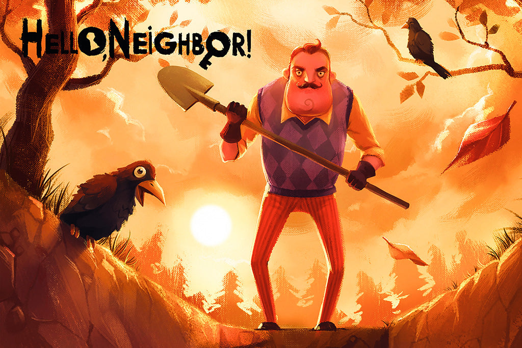 Hello Neighbor Game Canvas Poster