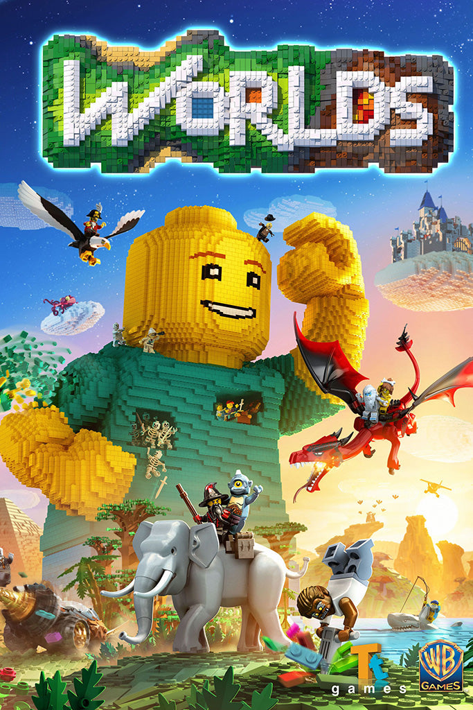 Lego Worlds Canvas Poster