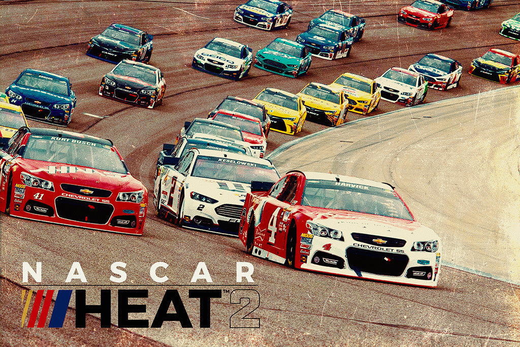 NASCAR Heat 2 Game Canvas Poster