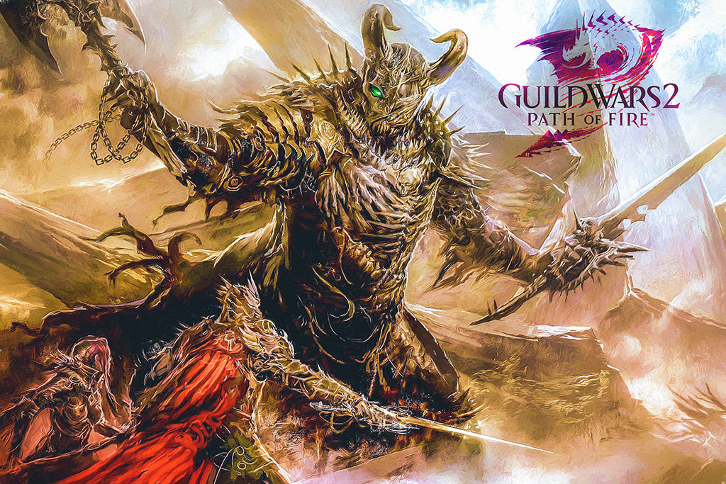 Guild Wars 2 Path of Fire Game Canvas Poster