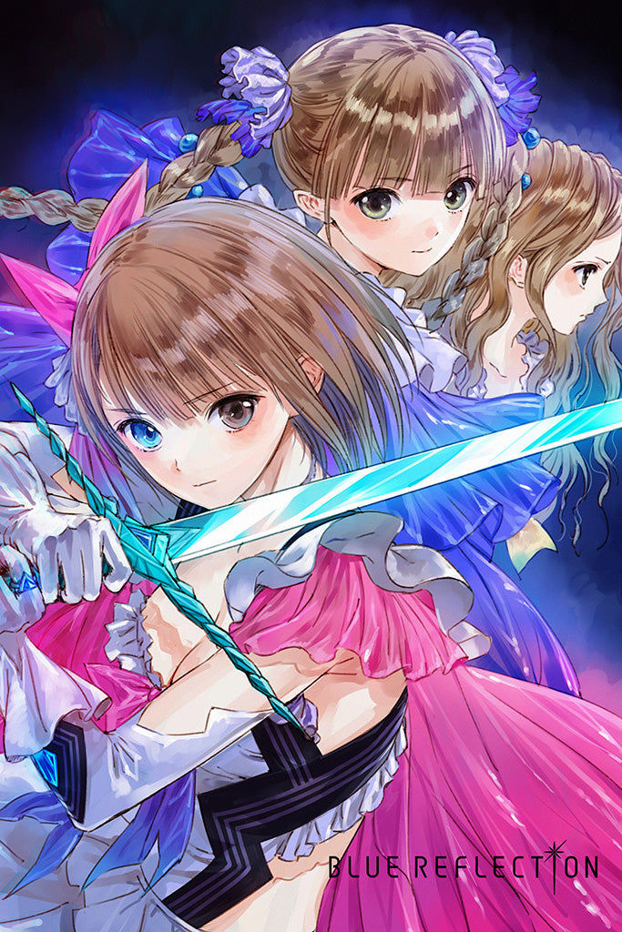 Blue Reflection Game Canvas Poster