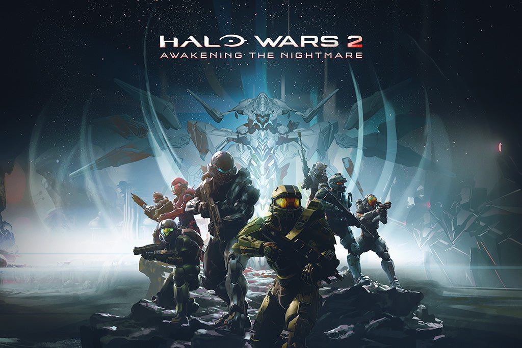 Halo Wars 2 Awakening the Nightmare Game Canvas Poster