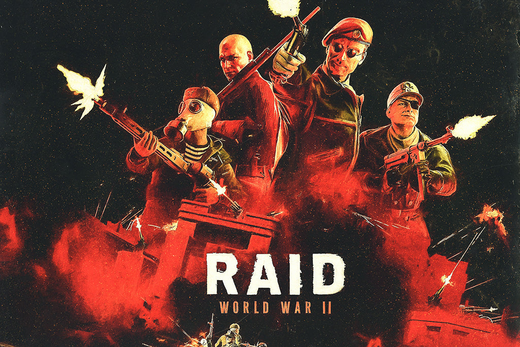 Raid World War 2 Game Canvas Poster
