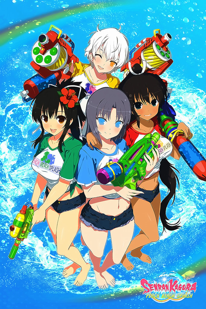 Senran Kagura Peach Beach Splash Canvas Poster