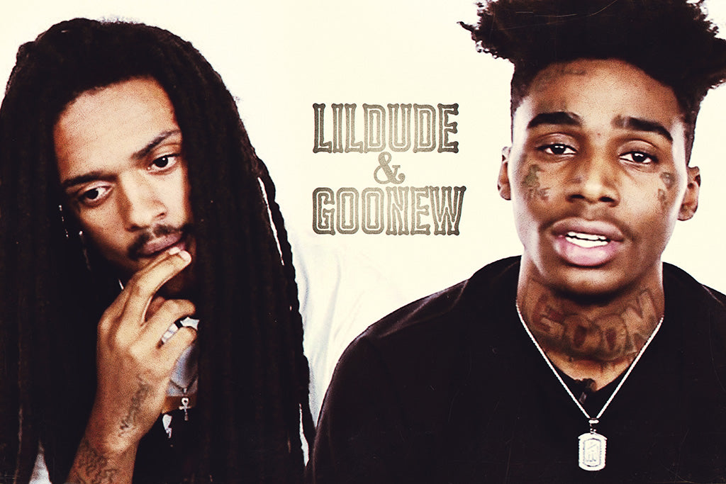 Lil Dude & Goonew Hip Hop Rap Canvas Poster
