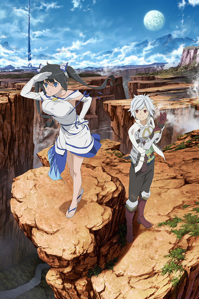 Dungeon ni Deai wo Motomeru no wa Machigatteiru Darou ka 2nd Season Canvas Poster