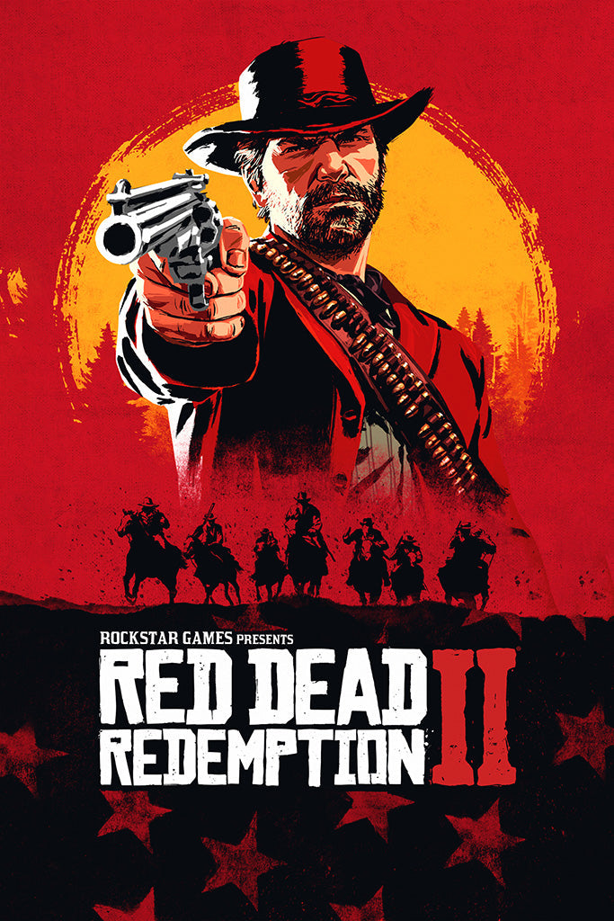Red Dead Redemption 2 Game Canvas Poster