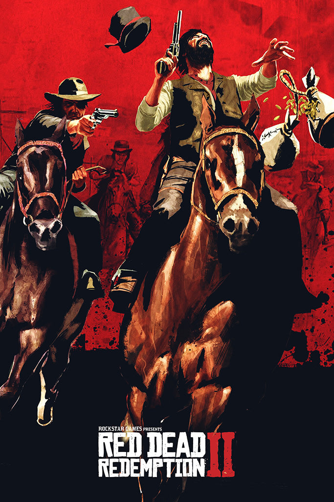 Red Dead Redemption 2 Video Game Canvas Poster