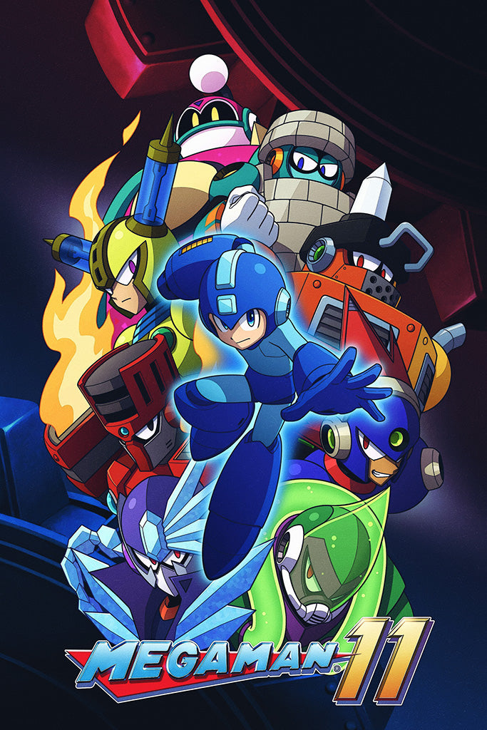Mega Man 11 Canvas Poster