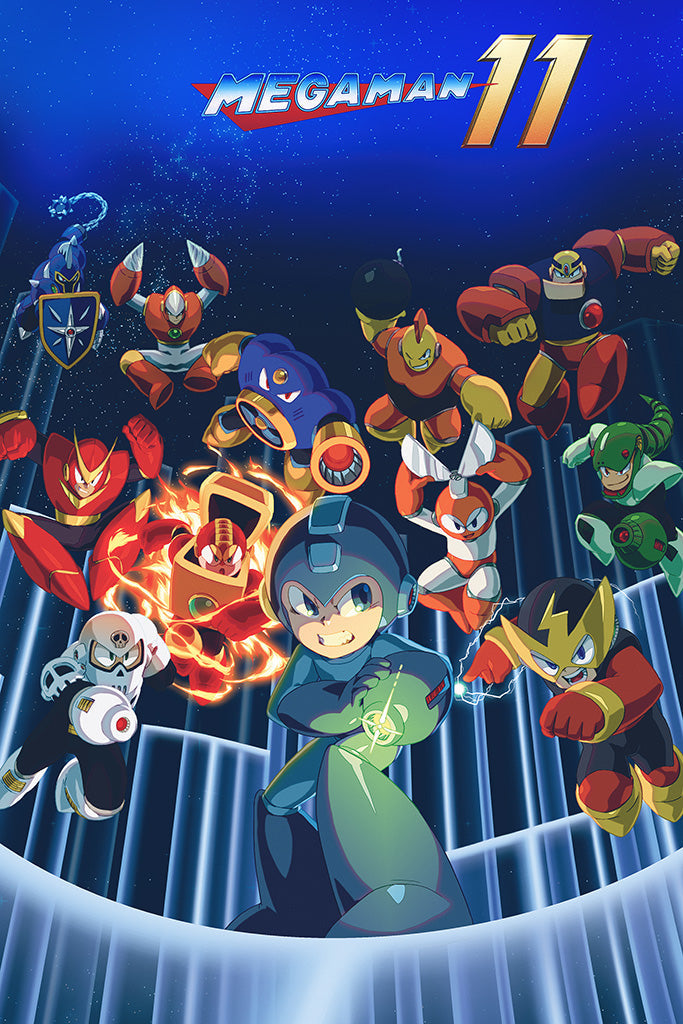 Mega Man 11 Game Canvas Poster