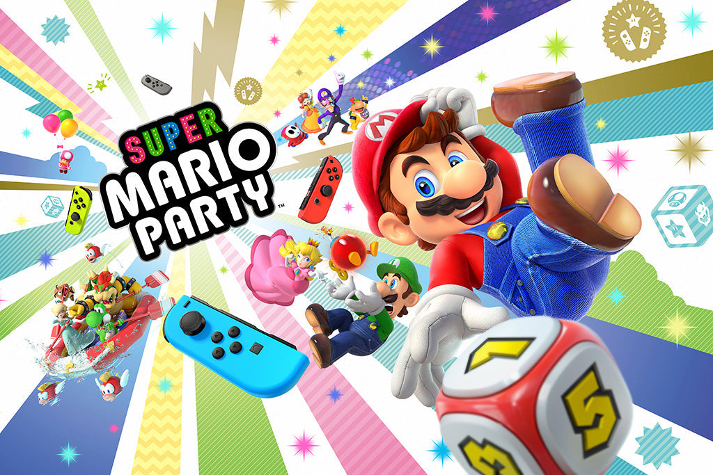 Super Mario Party Canvas Poster