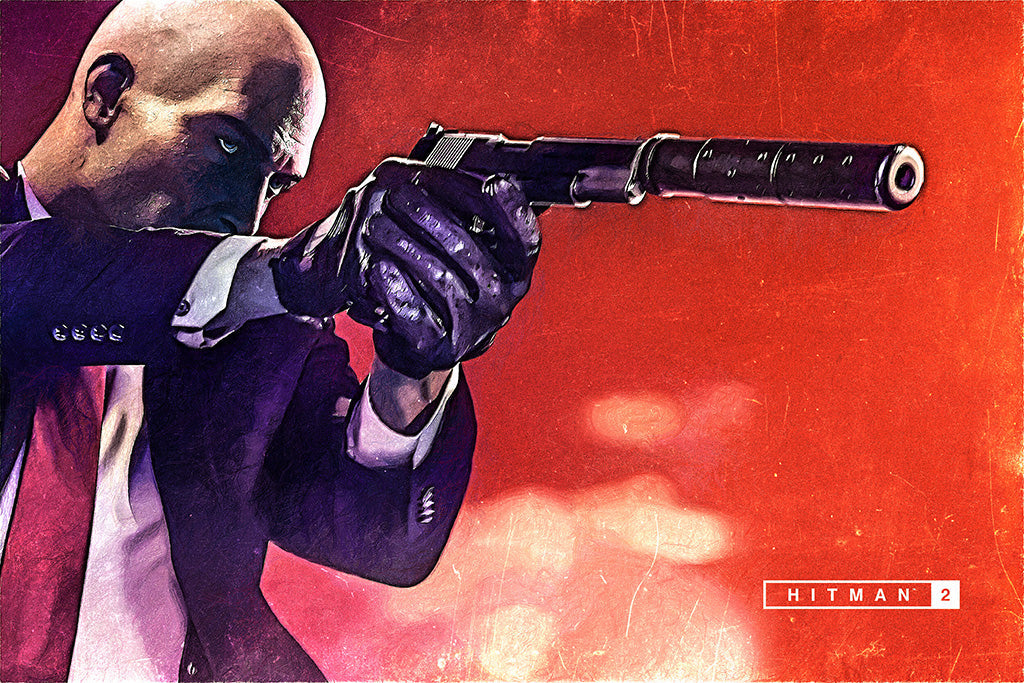 Hitman 2 Game Canvas Poster