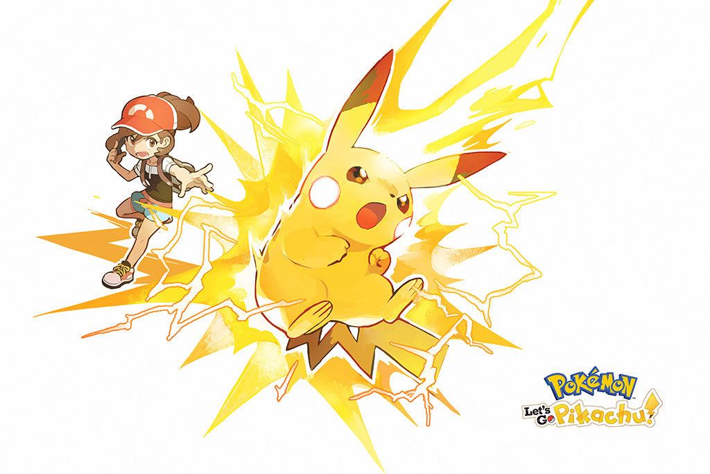 Pokemon Let¡¯s Go, Pikachu!¡± and ¡°Pokemon Let¡¯s Go, Eevee! Game Canvas Poster