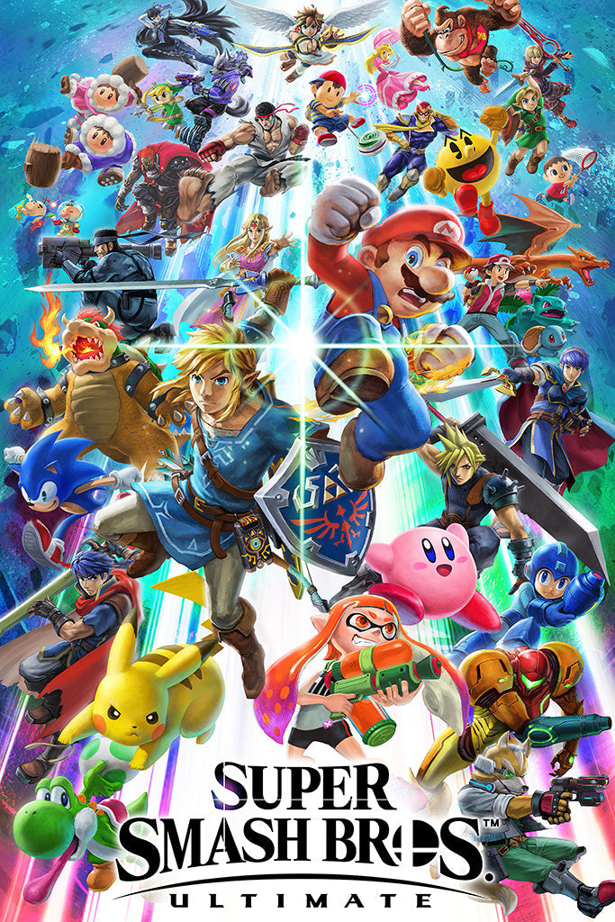 Super Smash Bros. Ultimate Game Canvas Poster